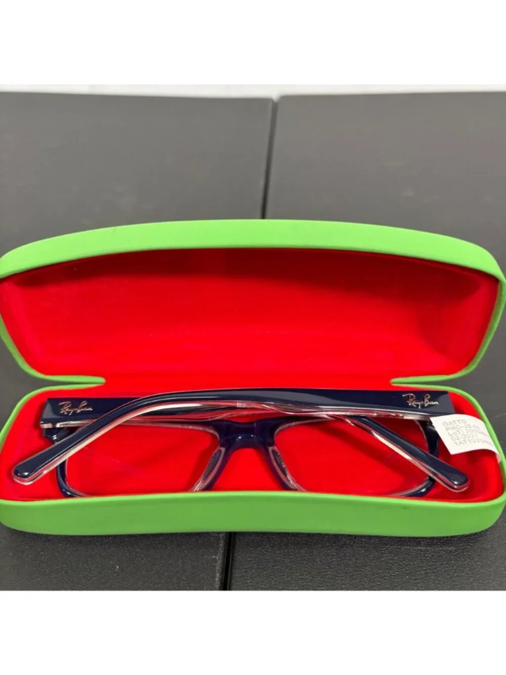 Ray Ban RB 5268 Unisex Rectangle Blue Eye Glasses